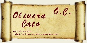Olivera Ćato vizit kartica